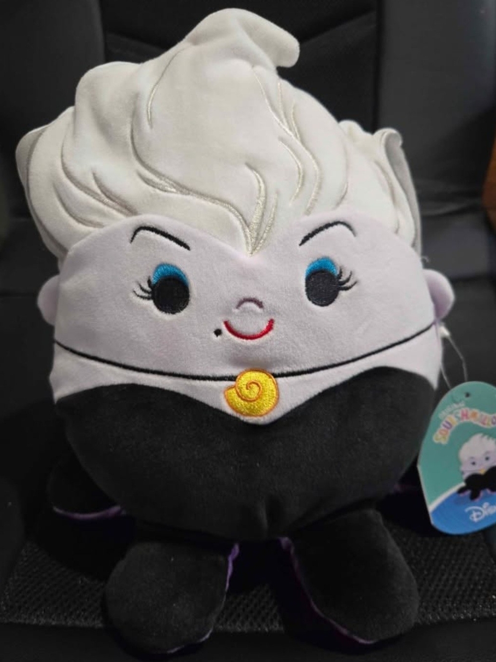 Squishmallows Ursula-Inspired Plush - White, Black, Purple & Yellow
